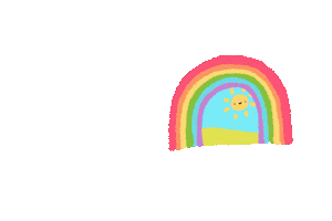 Rainbow Train Sticker