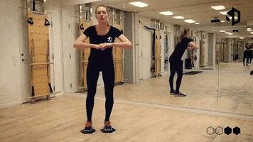 working out at home GIF