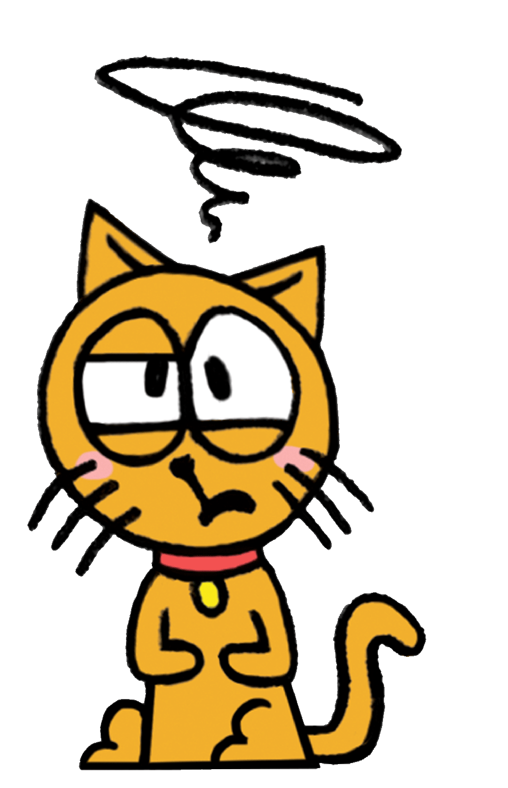 Confused Cat Sticker by T. L. McBeth for iOS & Android GIPHY