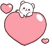 My Love Hearts Sticker by milkmochabear