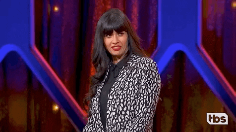 Jameela Jamil GIF by The Misery Index - Find & Share on GIPHY