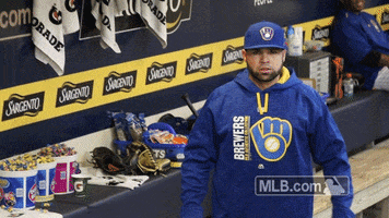 manny pina brewers GIF by MLB