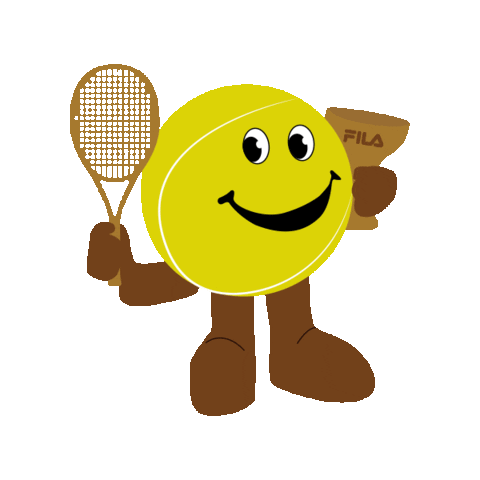Happy Tennis Sticker by FILAUSA