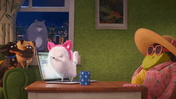 Movie Working GIF by The Secret Life Of Pets
