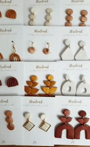 stralendonline earrings clay earrings oorbellen polymer clay earrings GIF