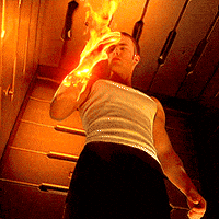 flaming torch gif