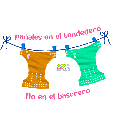 Laundry Diaper Sticker by Ecolokos