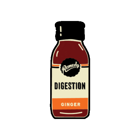 Ginger Digestion Sticker by Remedy Drinks