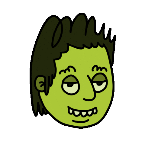 Happy Its Over Sticker by herbertonic