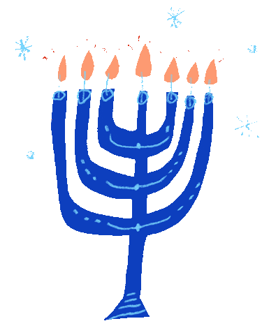 Happy Holidays Hanukkah Sticker by Etsy