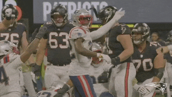 Over There Reaction GIF by New England Patriots