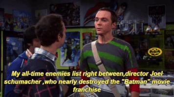 archerman the big bang theory: sheldon's all-time enemies list GIF