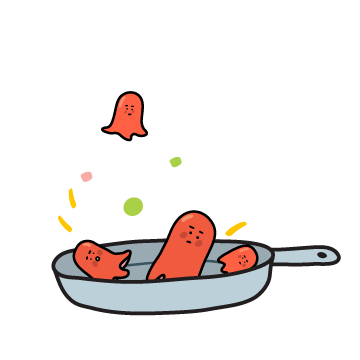 Octopus Sausage Sticker