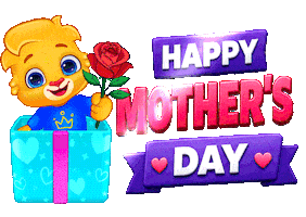 Mothers Day Flower Sticker by Lucas and Friends by RV AppStudios