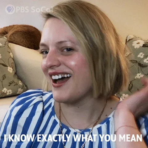 I Know Exactly What You Mean Elisabeth Moss GIF