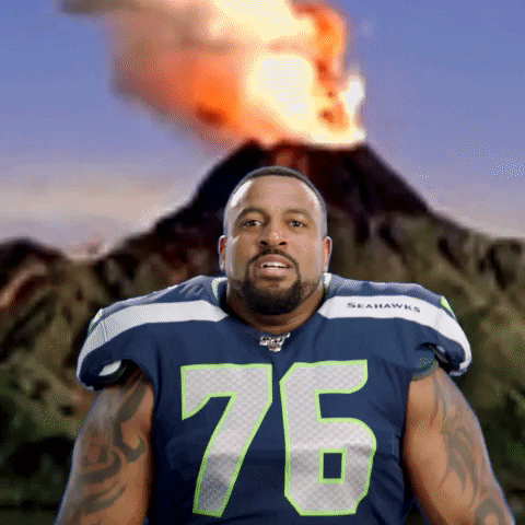 Yell National Football League GIF by Seattle Seahawks