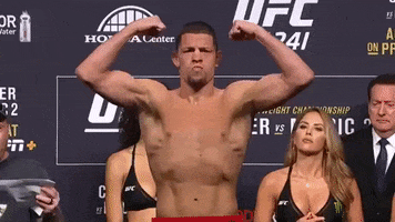 Flexing Nate Diaz GIF by UFC
