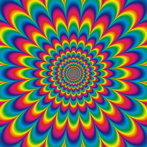 acid trip rainbow GIF by Feliks Tomasz Konczakowski
