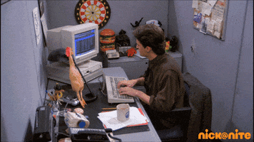 Matthew Perry Cubicle GIF by Nick At Nite