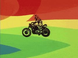 hanna barbera motorcycle GIF by Warner Archive