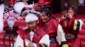 excited king and clown GIF