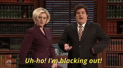 Kate Mckinnon Fainting GIF by Saturday Night Live - Find & Share on GIPHY