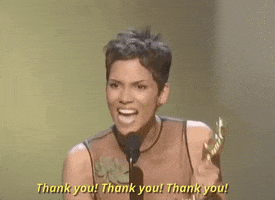Halle Berry Thank You GIF by The Academy Awards