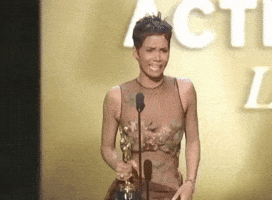 Halle Berry Kisses GIF by The Academy Awards