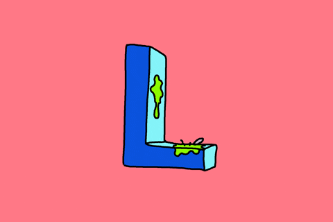 GIPHY Studios Originals alphabet losing gilphabet take the l GIF