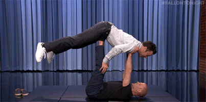 jimmy fallon balancing GIF by The Tonight Show Starring Jimmy Fallon