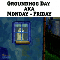 groundhog day spongebob GIF by ScreenJunkies