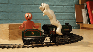 runaway train lol GIF by Aardman Animations