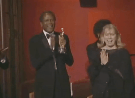 sidney poitier applause GIF by The Academy Awards