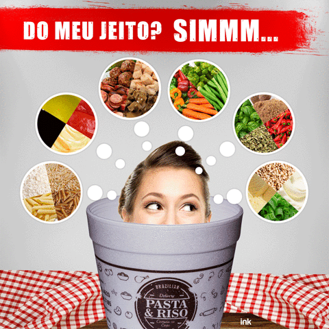 ink do seu jeito - pasta e riso GIF