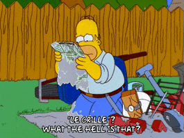GIF: Die Simpsons; le grille? What the hell is that?