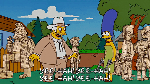 Image result for texas simpsons gif