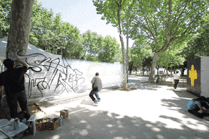 amebabcn barcelona graffiti timelapse streetart GIF