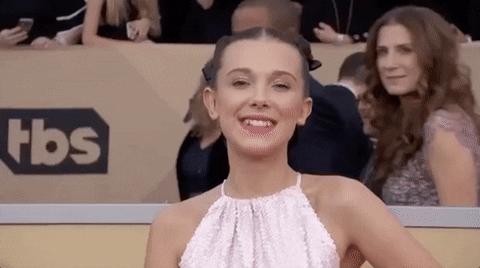 millie bobby brown blow kiss GIF by SAG Awards