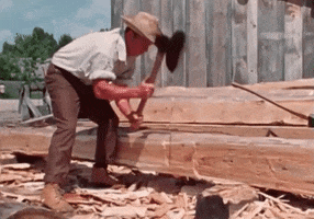 axe woodworking GIF by Archives of Ontario | Archives publiques de l'Ontario