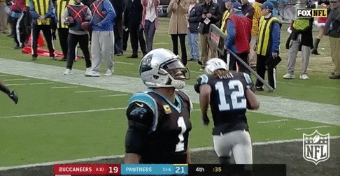 Flexing Carolina Panthers GIF by NFL - Find & Share on GIPHY