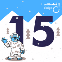 abominable snowman christmas GIF by Artitudes Design