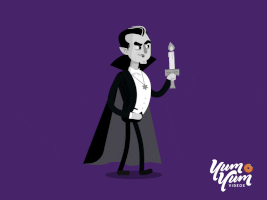 yum-yum-videos animation cartoon halloween horror GIF