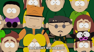 fans talking GIF by South Park 