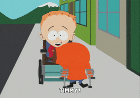 kenny mccormick timmy burch GIF by South Park 