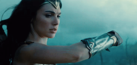 Wonder Woman Bullet Deflect GIF