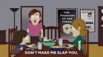 angry slapping GIF by South Park 