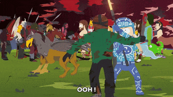 fight battle GIF by South Park 