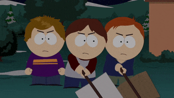 sign picketing GIF by South Park 