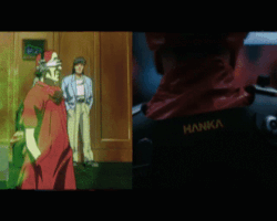scanners ghost in the shell comparison gits motoko kusanagi GIF