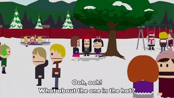 snow swing set GIF by South Park 
